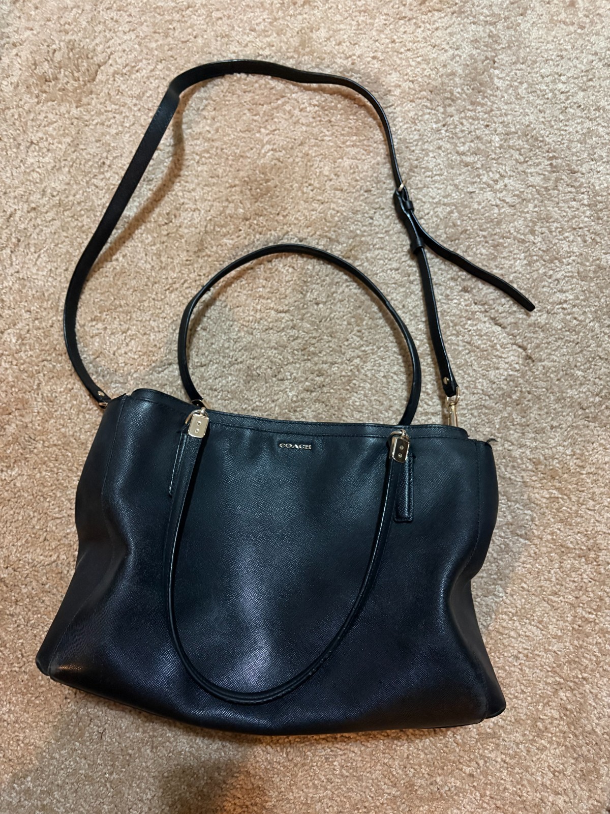 Coach Gallery Tote Shoulder Bag – Black