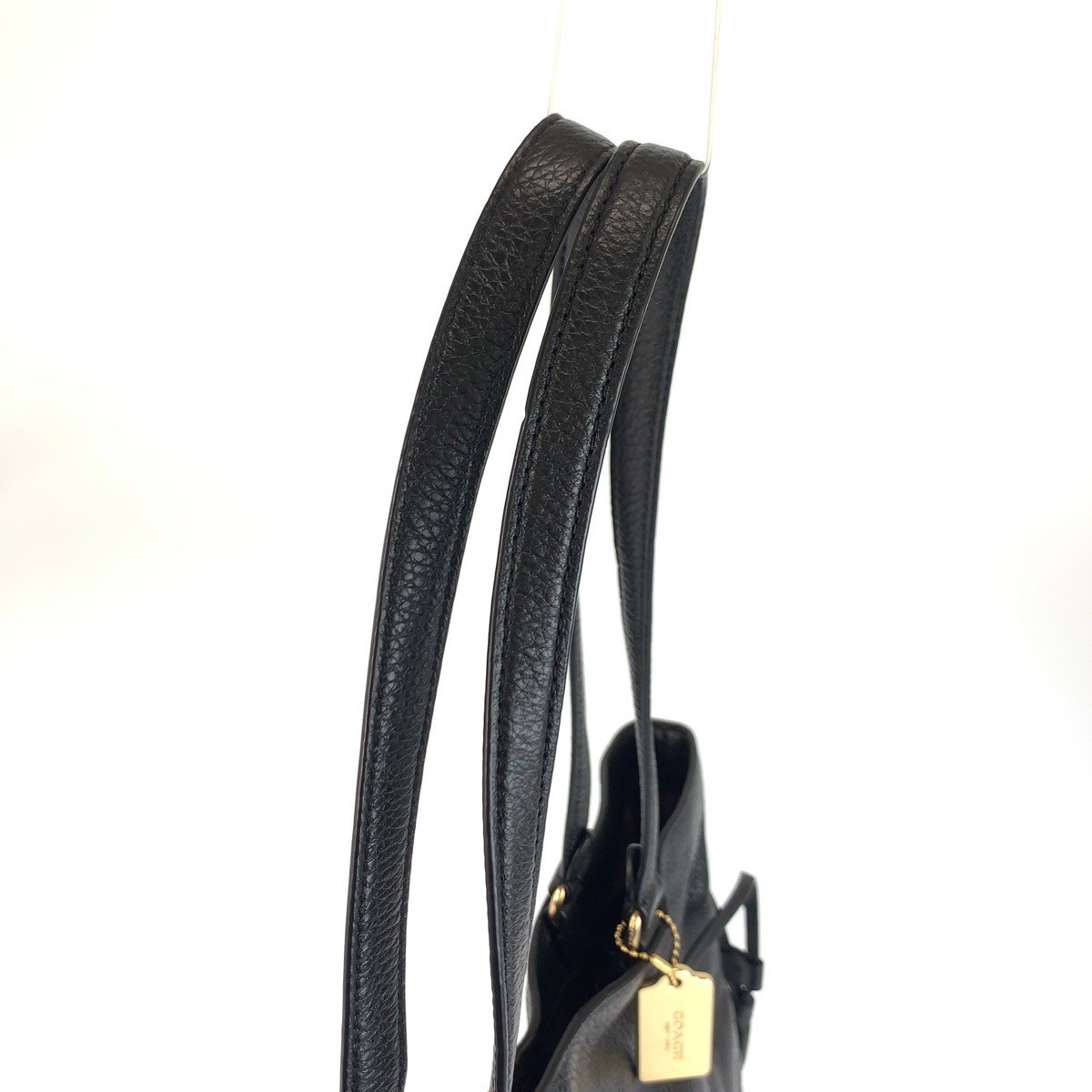 COACH Andy H2279-CA200 Tote Bag Shoulder Bag Black Gold Hardware leather