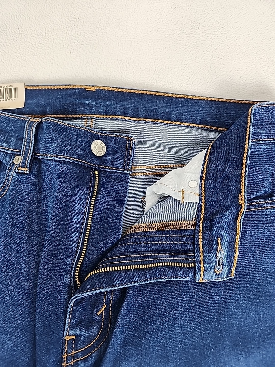 Levi’s 513 Slim Zip Fly Straight Leg Denim Jeans 34X32 Men’s Medium Blue Stretch