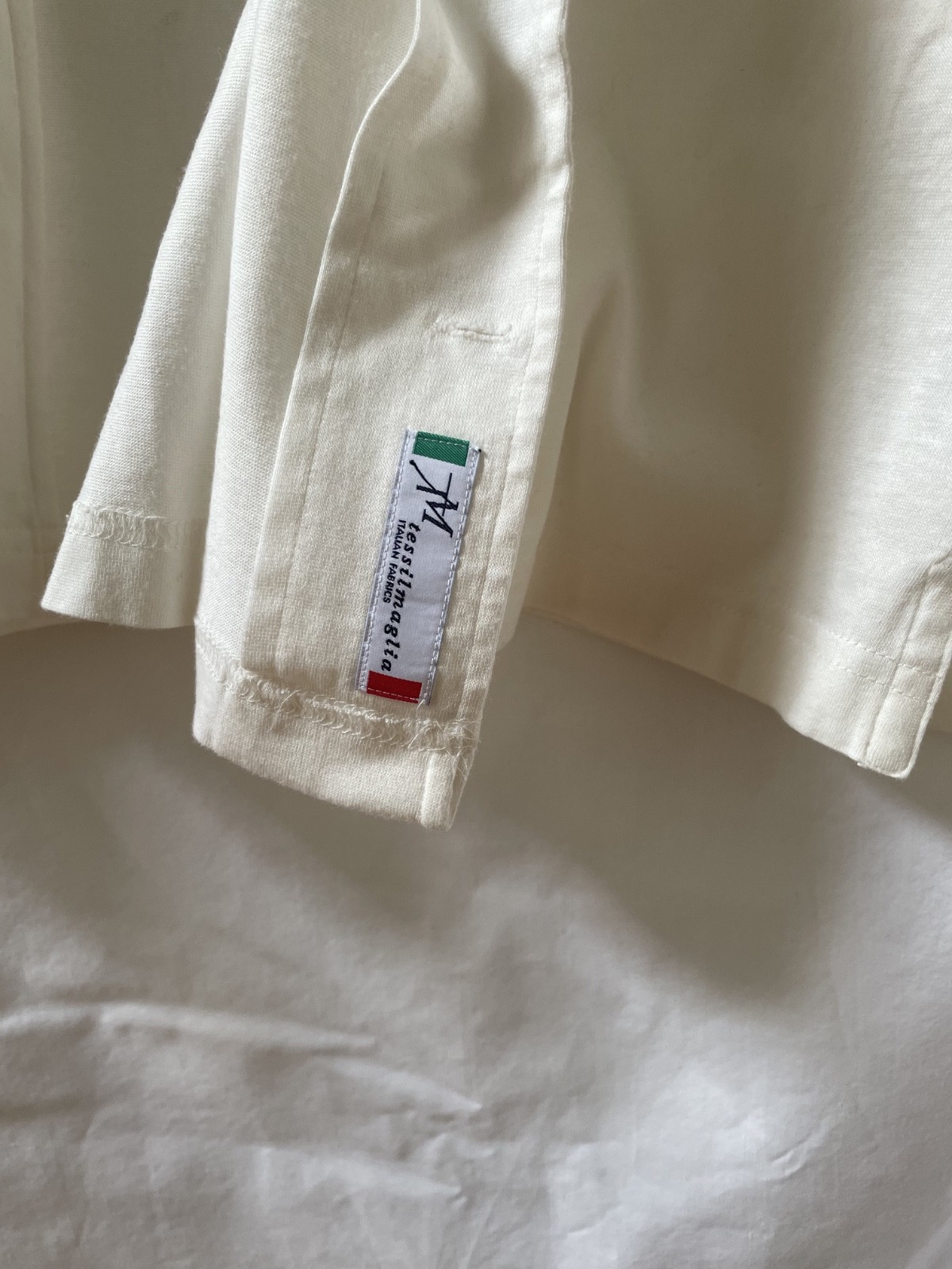 Suitsupply White/Cream Egyptian Cotton Cuban Collar Short Sleeve Shirt Men’s M