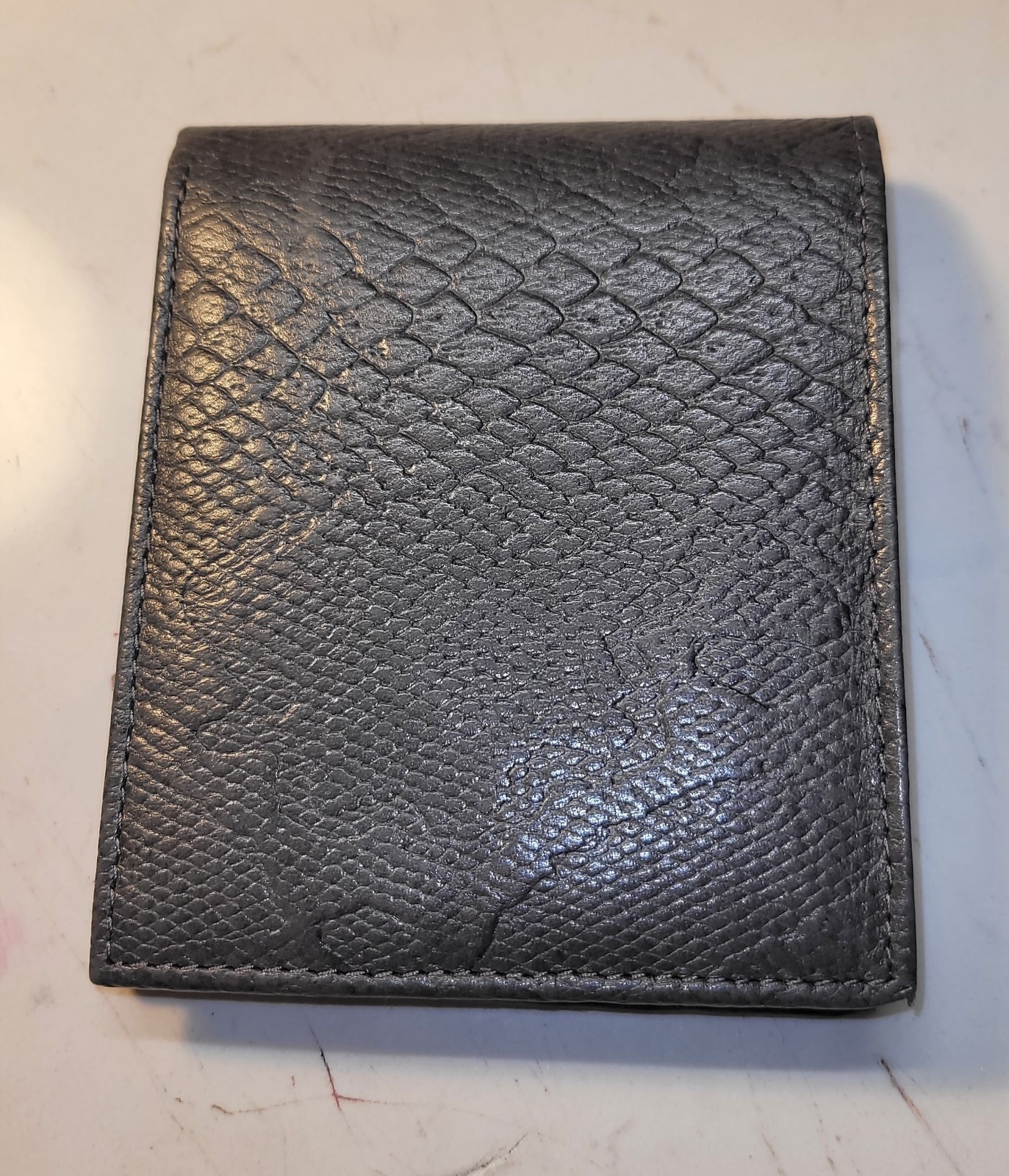 Genuine Leather Mens Access Denied Pocket Wallet Card Holder lots of slots