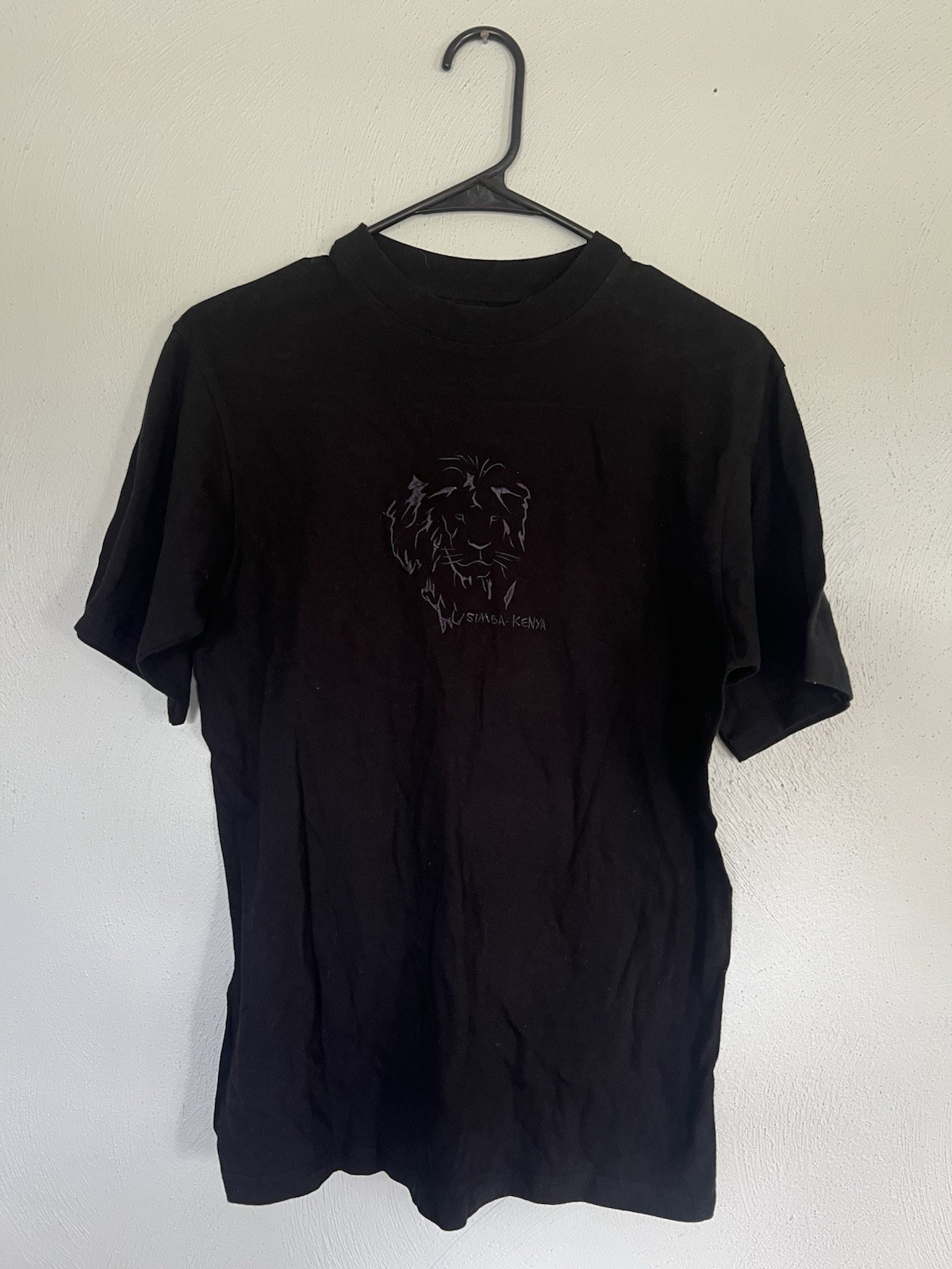 Airborne Simba Africa Embroidered T Shirt Safari Lion King Sz M 95-100cm
