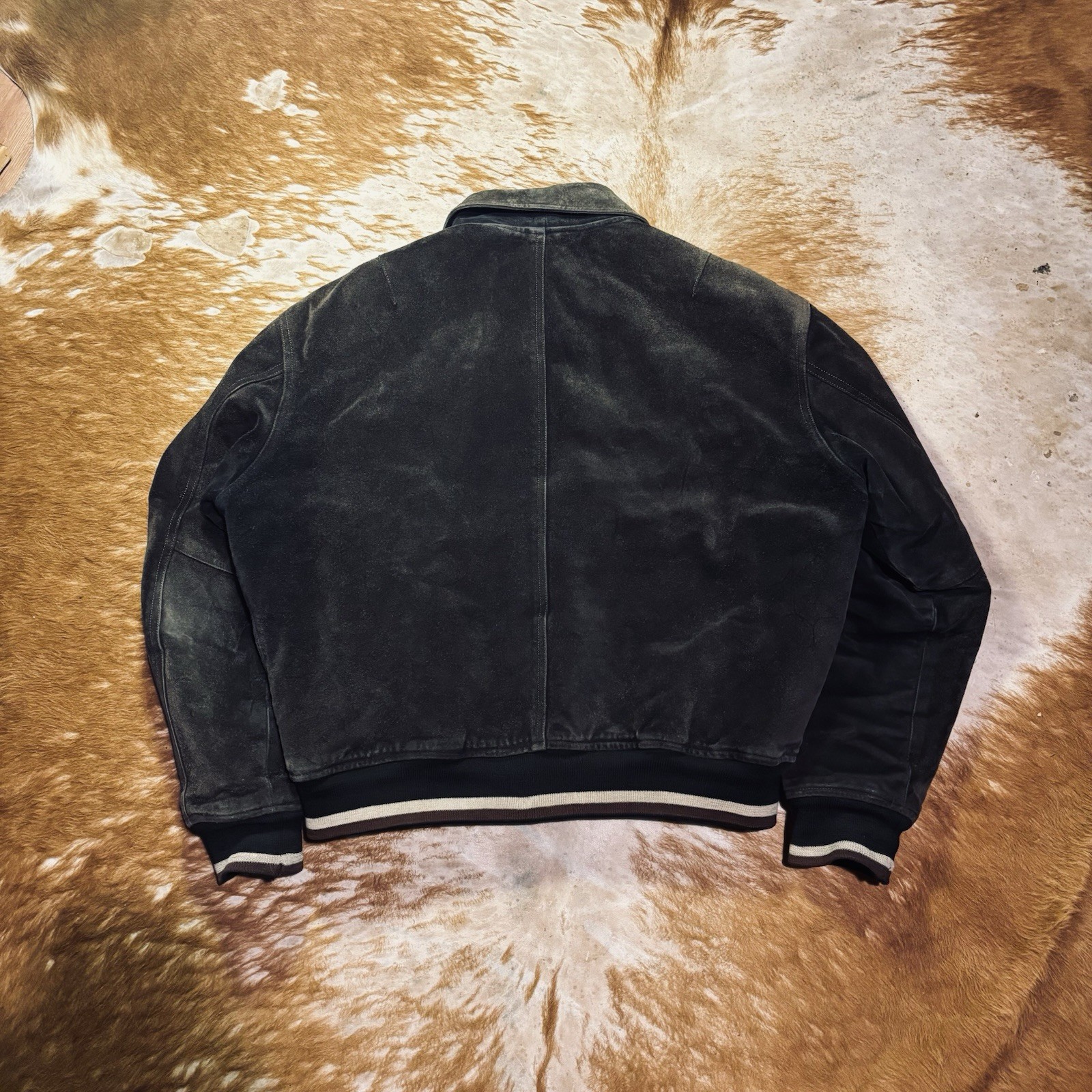 Diesel Suede Bomber Jacket Old German Size L Excellent Condition