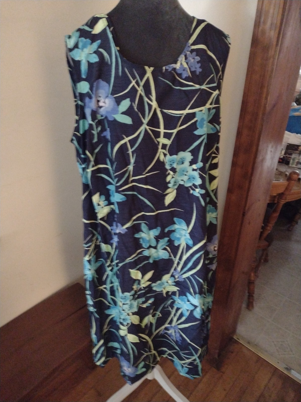 Womens Set Maxi Dress With Button Up Top Size 18W/20W By White Stag