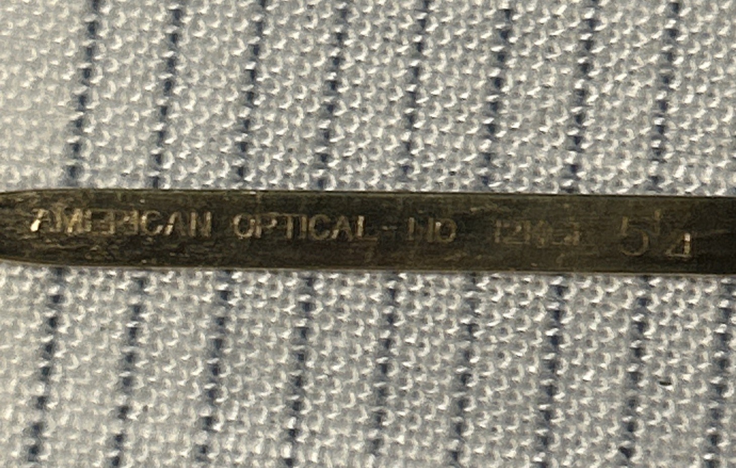 Vintage American Optical 1-10 12KGF 5-1/4 Horn Rim Glasses Made in USA