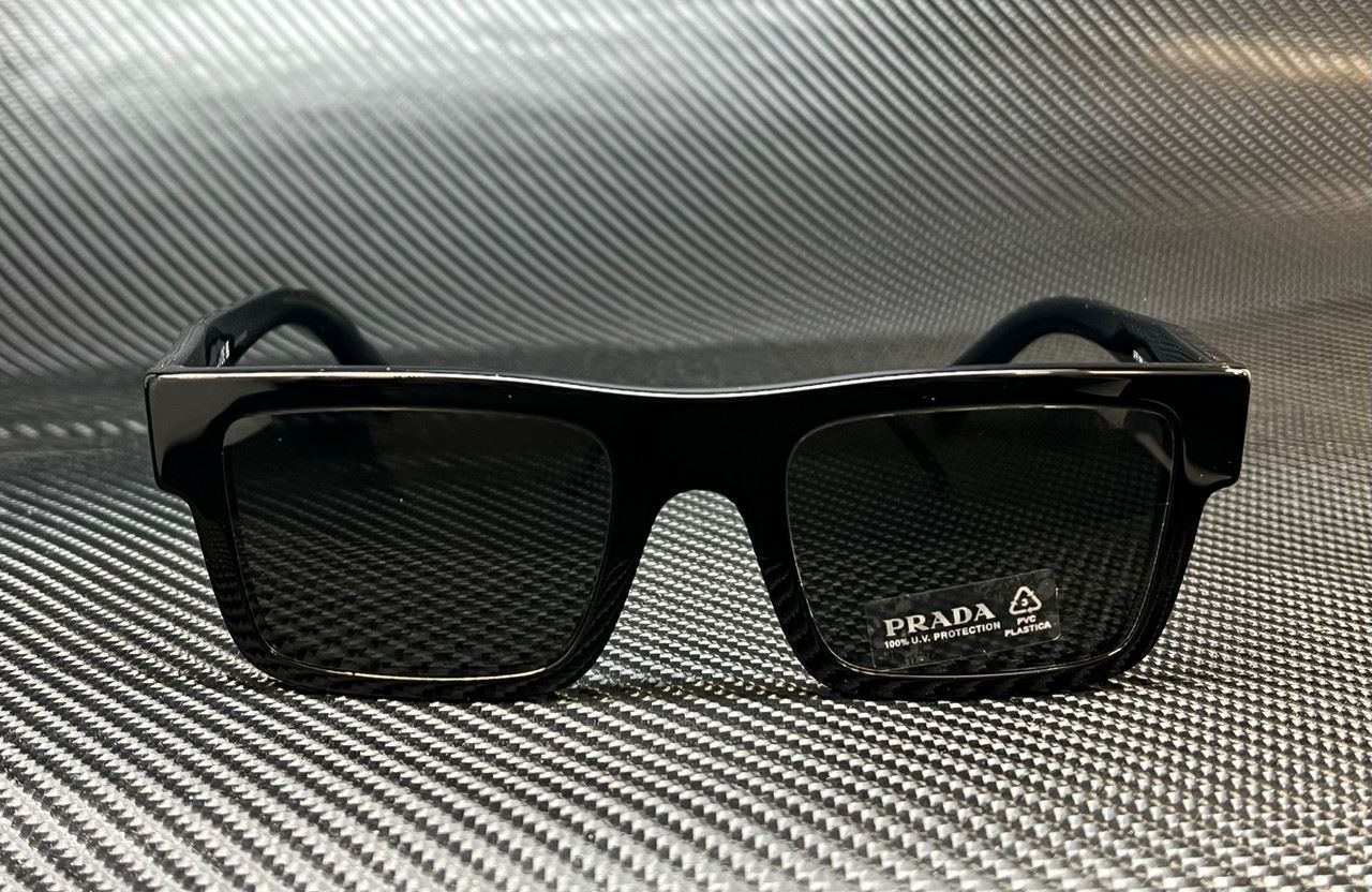 PRADA PR 19WS 1AB5S0 Black Grey Men’s 52 mm Sunglasses