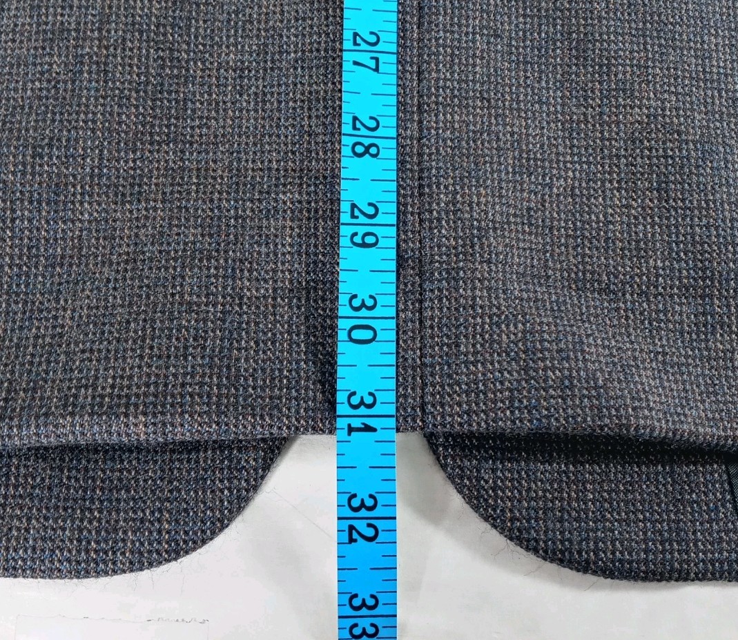 Pronto Uomo Mens Blazer 42R Lambswool Nailhead Tweed Sport Coat Suit Wool Jacket