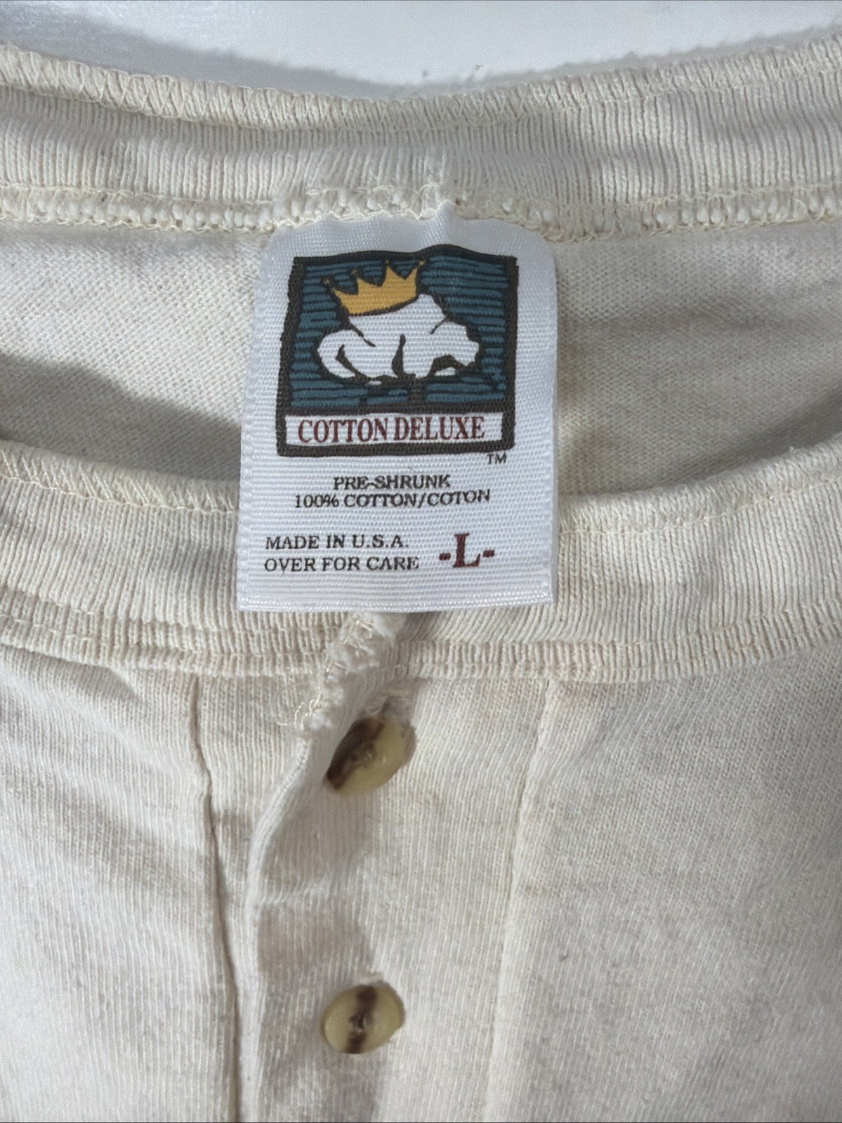 Vintage Reynolds Metals Company 1/4 Button Shirt Single Stitch Made In USA