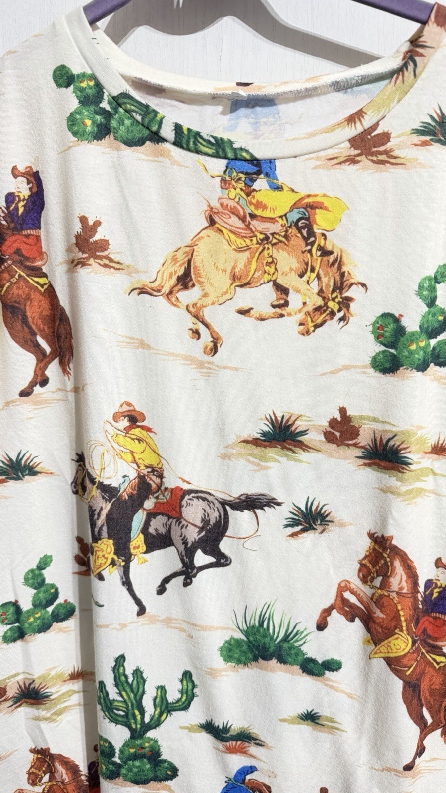 Western blouse Horse Equestrian COWGIRL SHIRT BLOUSE TOP SIZE 2X