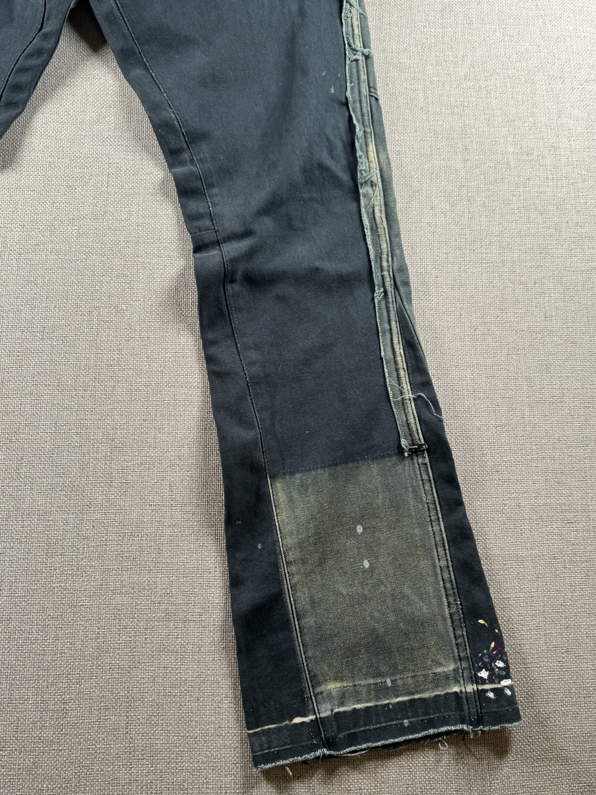 Gallery Dept. Black LA Flare Painted Carpenter Pants Size 33 Made In USA