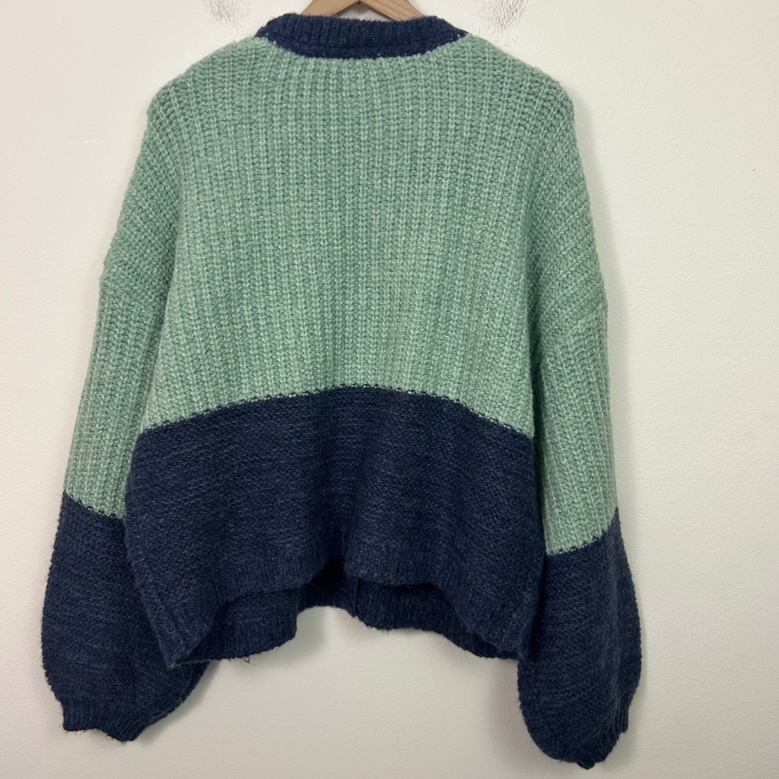 Sundance Judy Colorblock Cardigan Sweater Womens Size XL