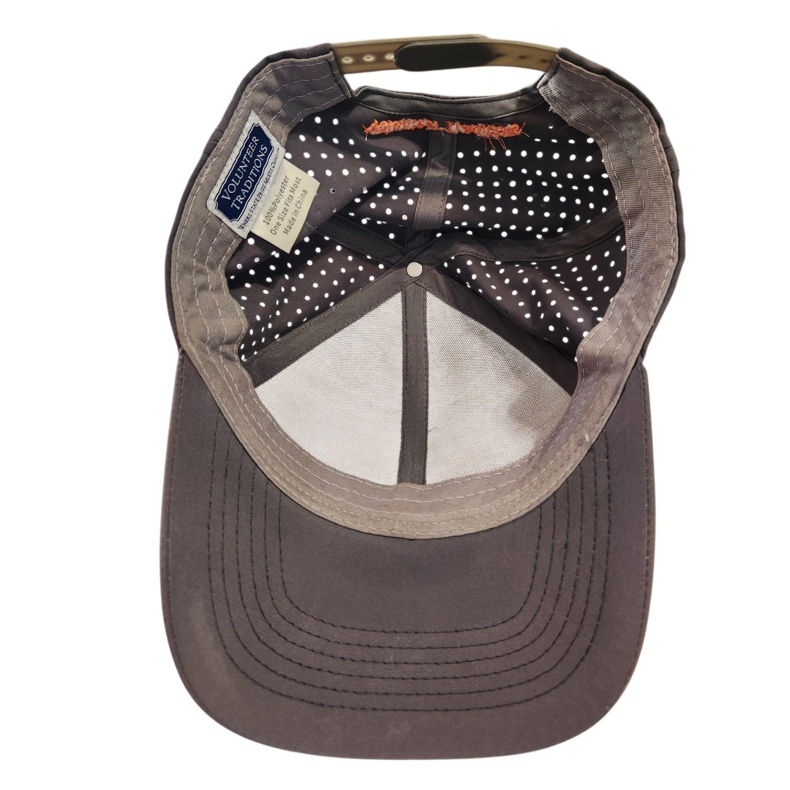 Volunteer Traditions Tennessee Vols Hat Brown Orange Perforated Snapback Cap