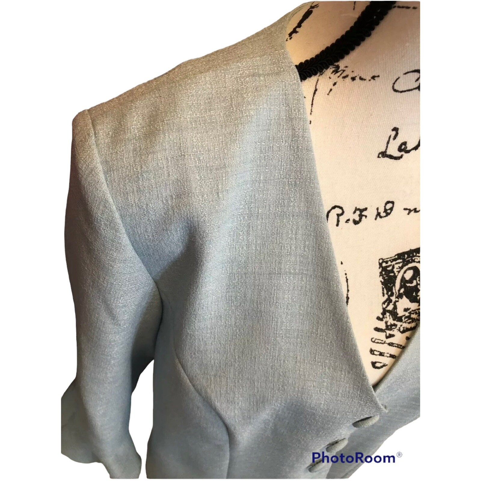 Leslie Fay Womens Blazer Jacket Blue Size 16P Petite Blouse Shirt NWT Office