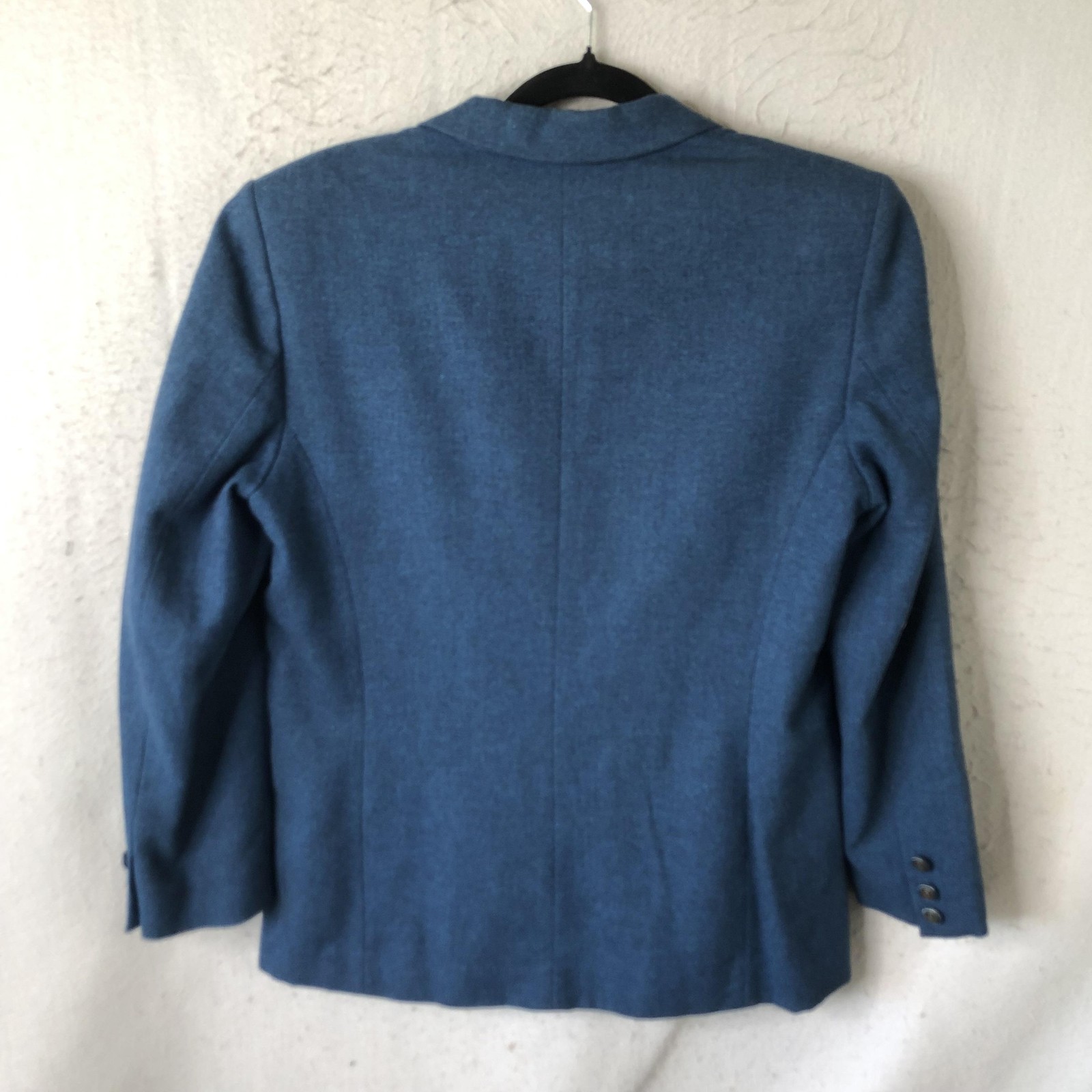 Pendleton Blazer Womens 10 Blue 100% Virgin Wool Old Money Yacht Academia