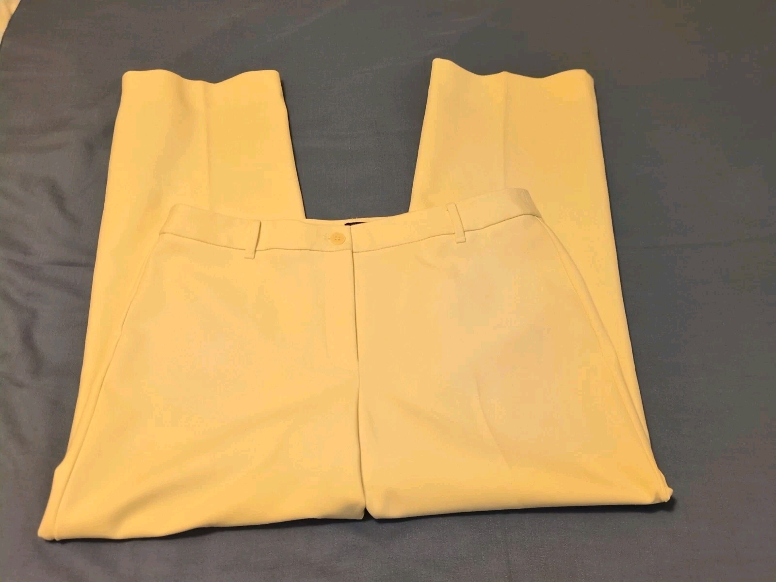 Talbots “Heritage” Ivory Poly-Blend Dress Career Pants Sz 12