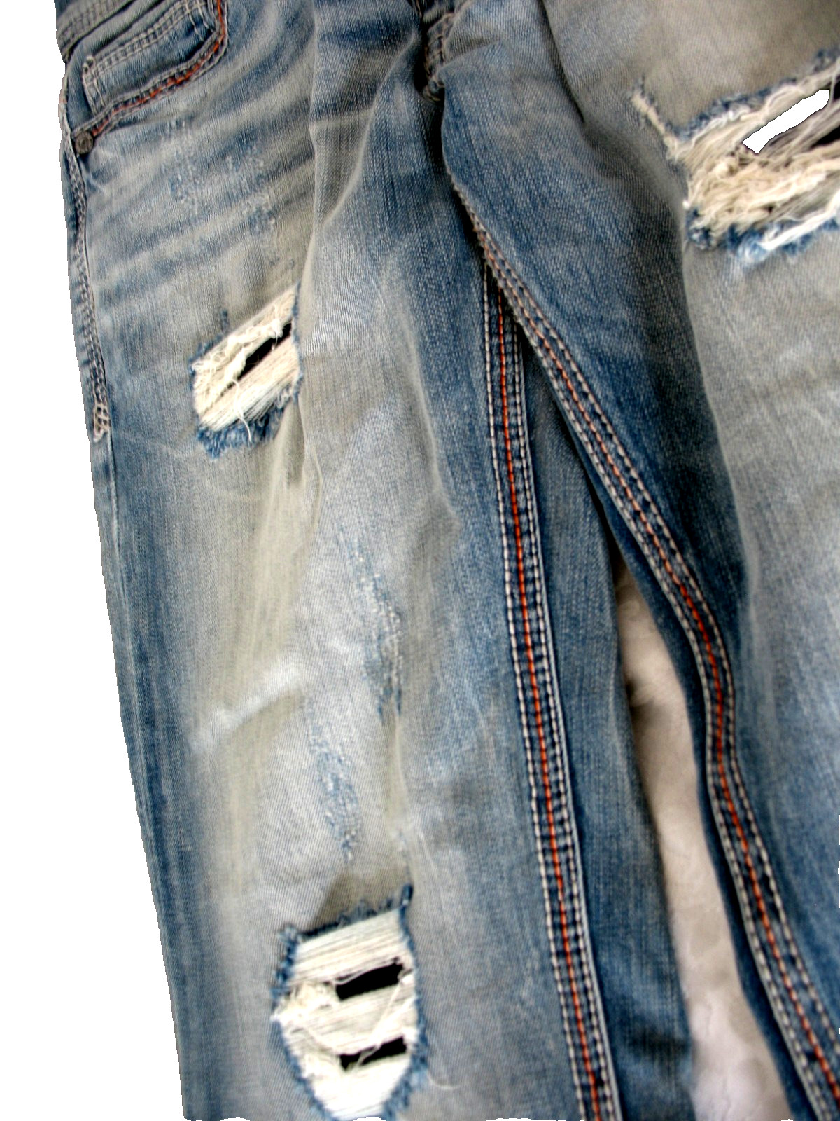 BKE Buckle Aiden, Bootcut Jeans LightWash Distressed Stretch Denim Men 30×34 NEW