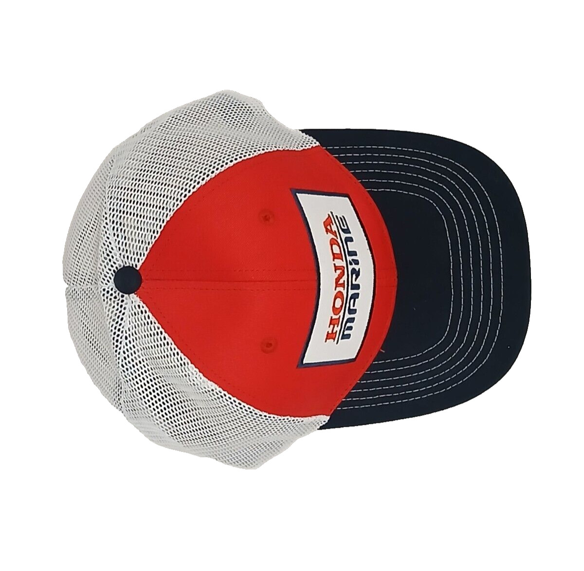NEW Honda Marine Men’s Trucker Snapback Adjustable Cap (RED/NAVY BLUE/WHITE)