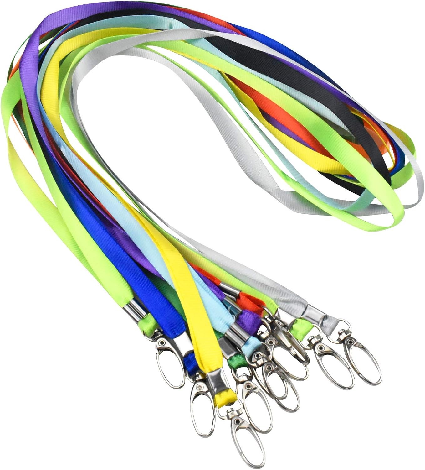 3pc Random Lanyards for ID Badges, Colourful Lanyards for Neck