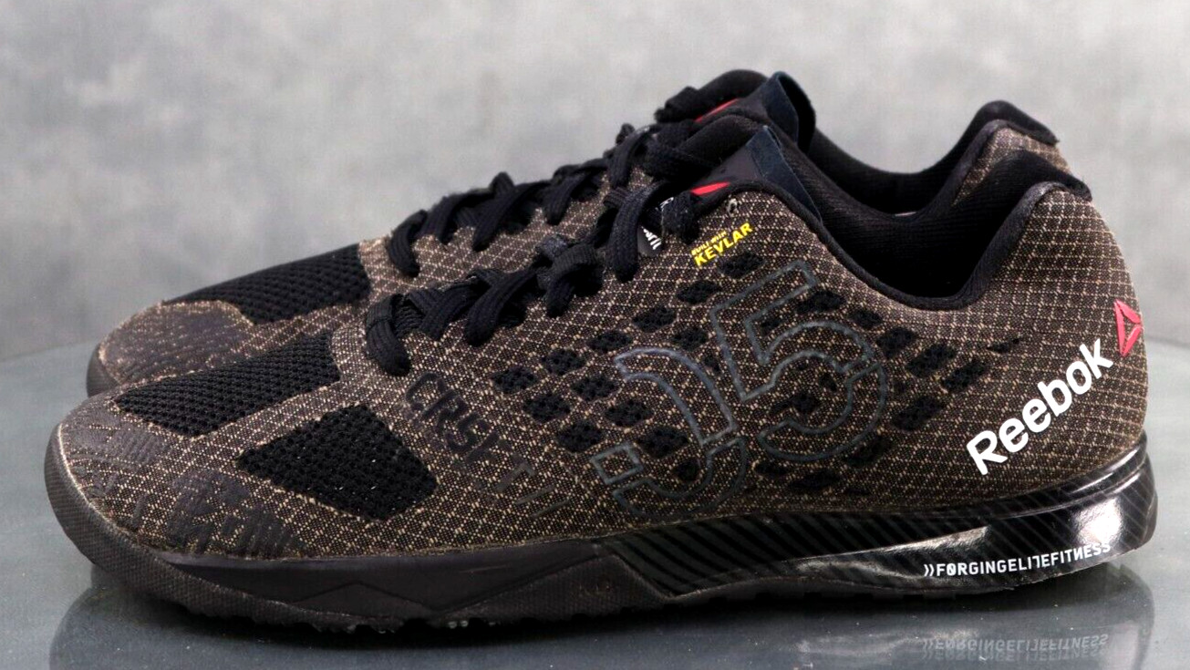 Reebok Crossfit Nano Kevlar Women’s Trainers Shoes Size 9.5 Black Brown