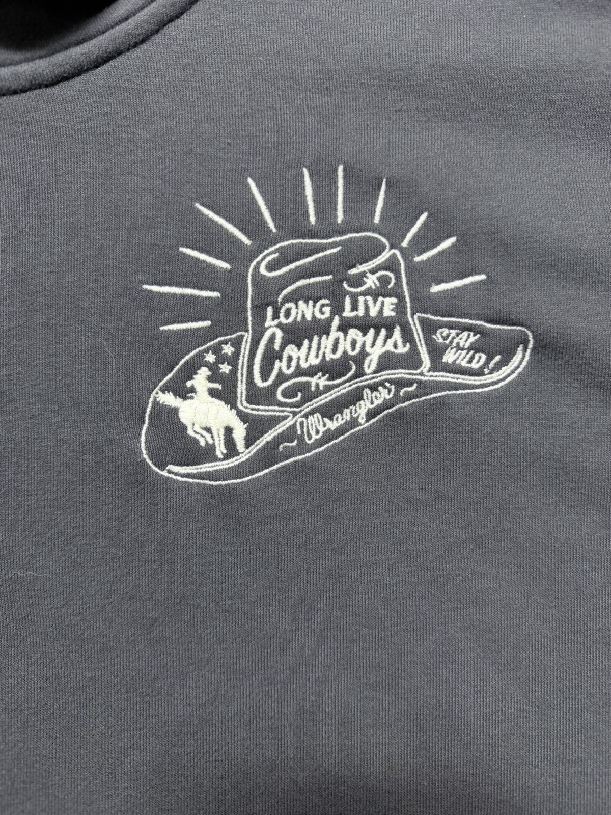 Wrangler Retro Graphic Quarter Zip Pullover XXL Western Wear Long Live Cowboy’s