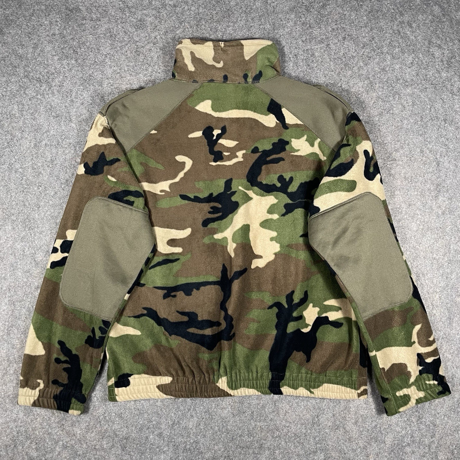 Mil-Tec By Strum Fleece Jacket Mens 2XL Camo Military Winter Full Zip Vintage