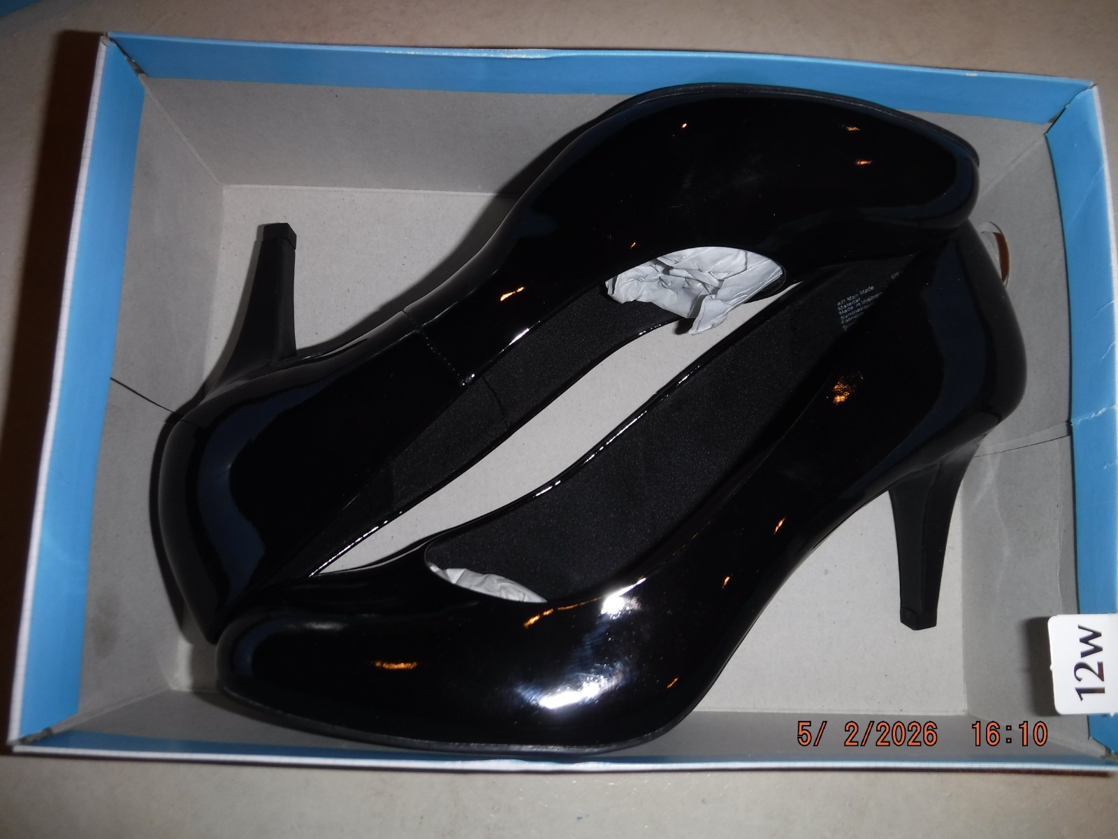 COMFORT PLUS PREDICTIONS SIZE 12W KARMEN BLACK WOMEN’S HIGH HEEL SHOES NEW w/BOX