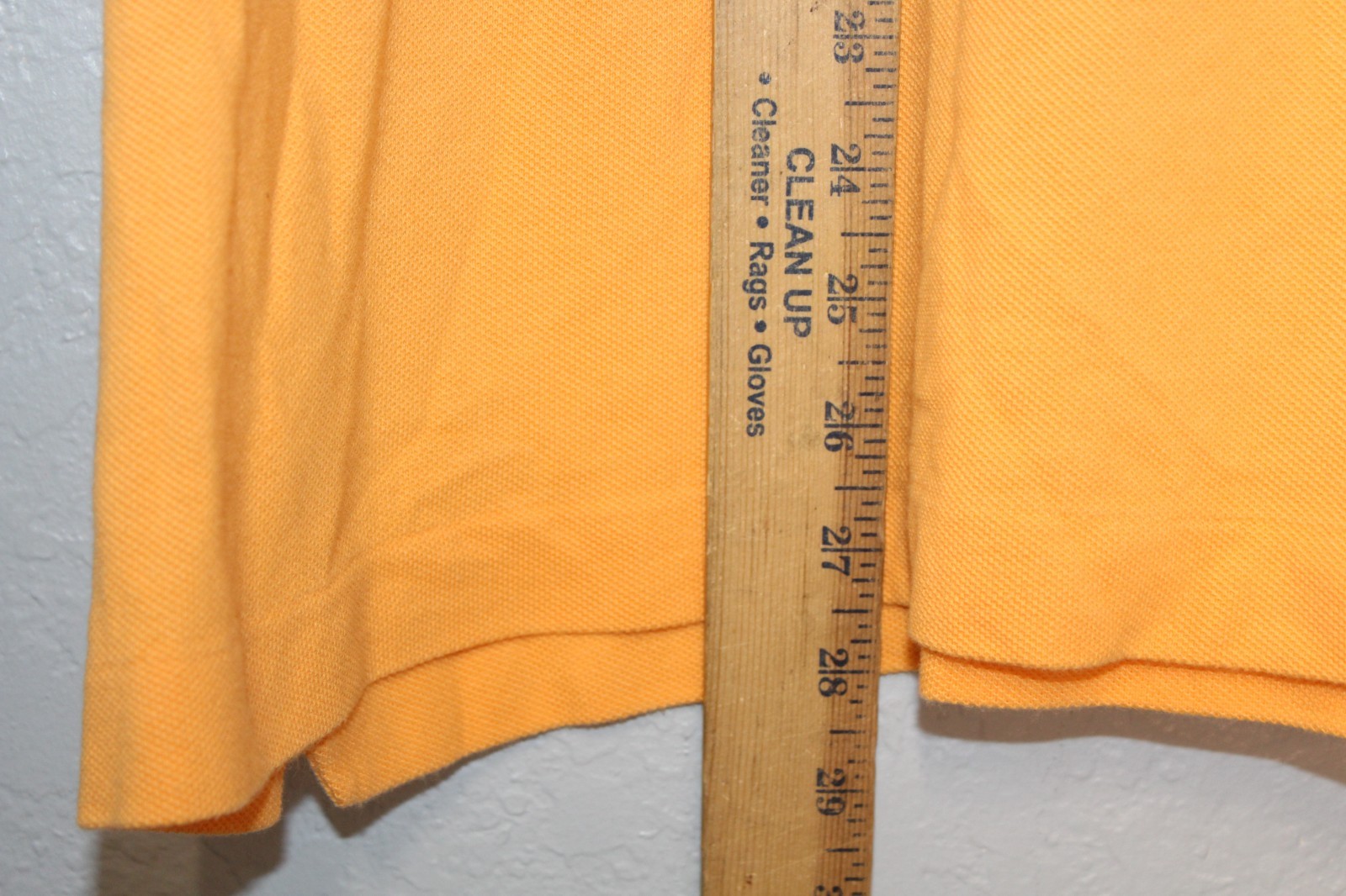 Lacoste Polo Shirt Men XL (9) Orange 100% Cotton Embroidered Logo Made in France