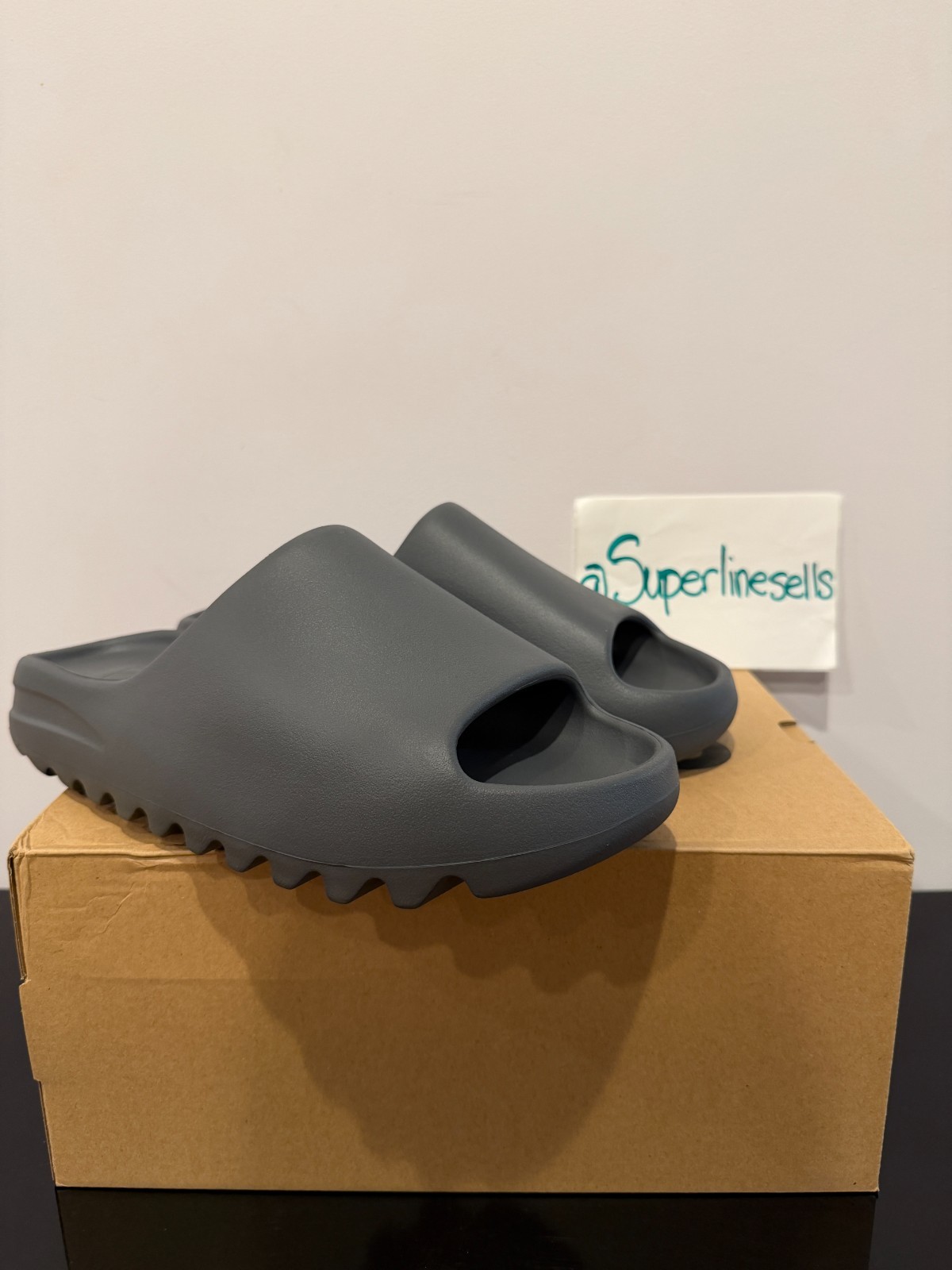 Adidas Yeezy Slide Slate Grey Size 12 (100% Authentic) ID2350