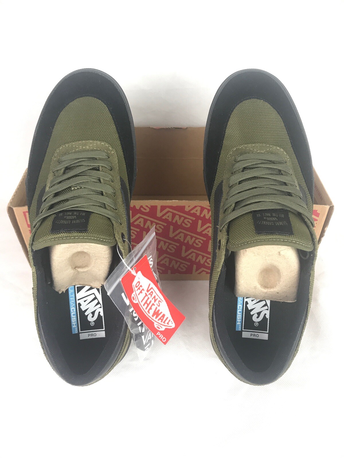 VANS Gilbert Crockett Tactical Beech Green Black Mens 8 / Womens 9.5 VN0A38COUZK