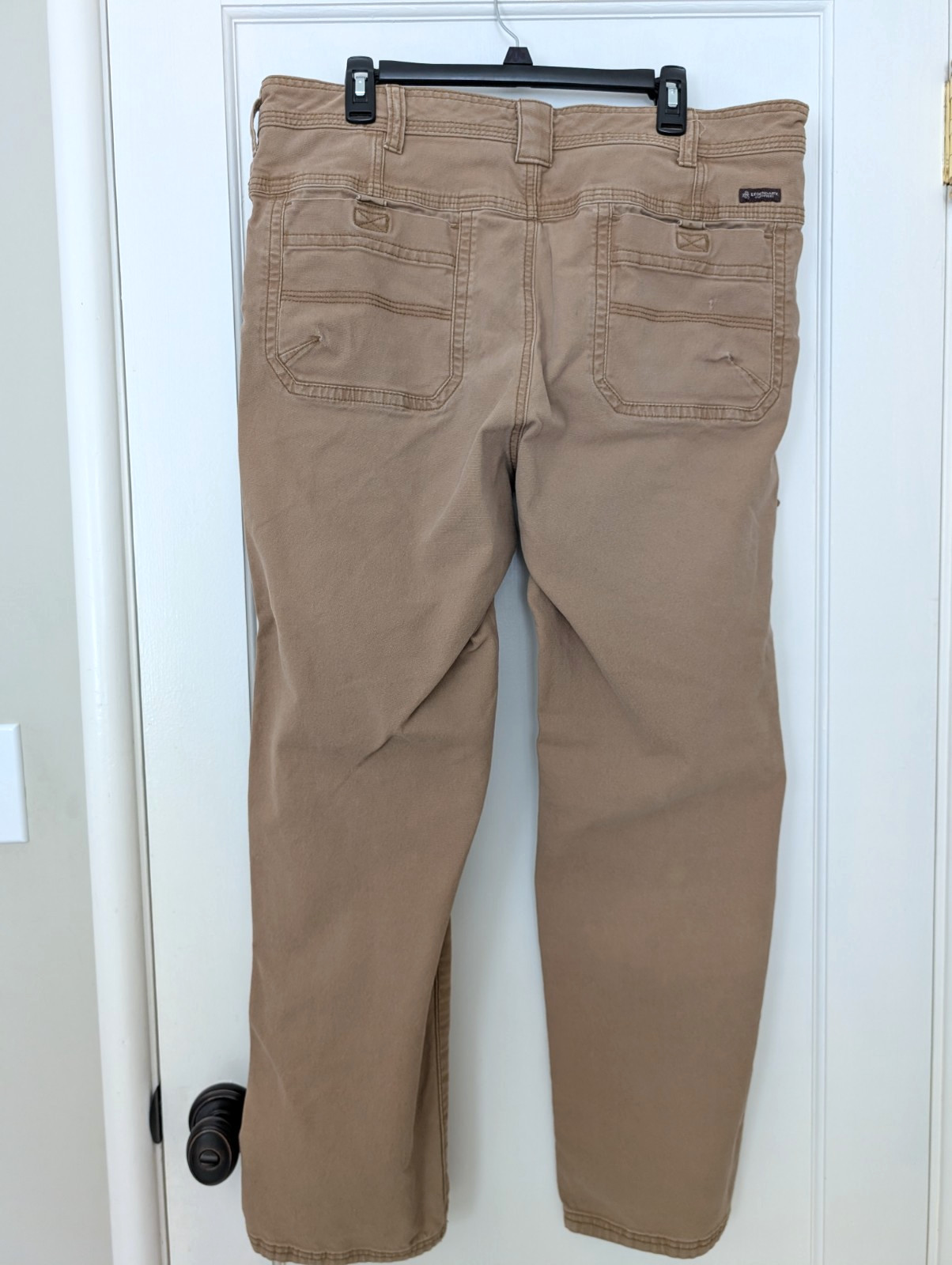 Legendary Outfitters Men’s Canvas Pants 38X32 Brown Stretch Workwear Hunting
