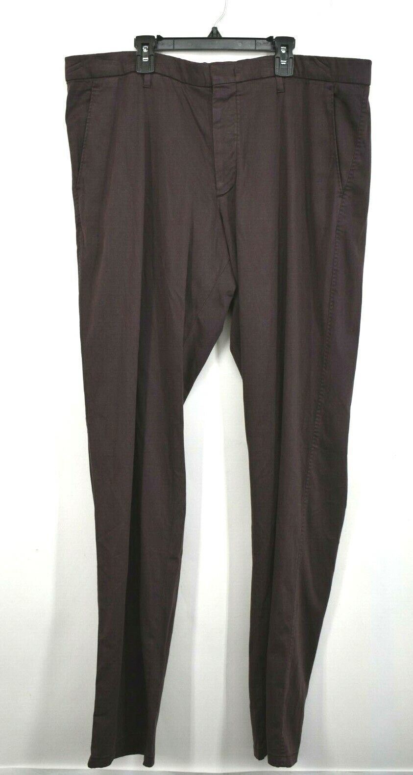 Zachary Prell Mens Maroon Zip Fly Mid Rise Aster Classic Fit Straight Leg Pants