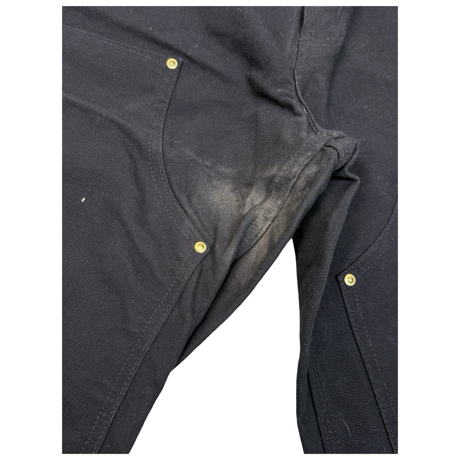 Vintage Carhartt B01 BLK Original Loose Fit Black Double Knee Pants 40W 30L USA