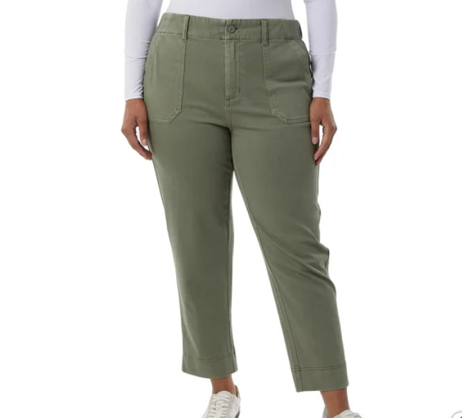 NWOT 32 Degree Cool Women’s Size XXL Green Twill Ankle Pants