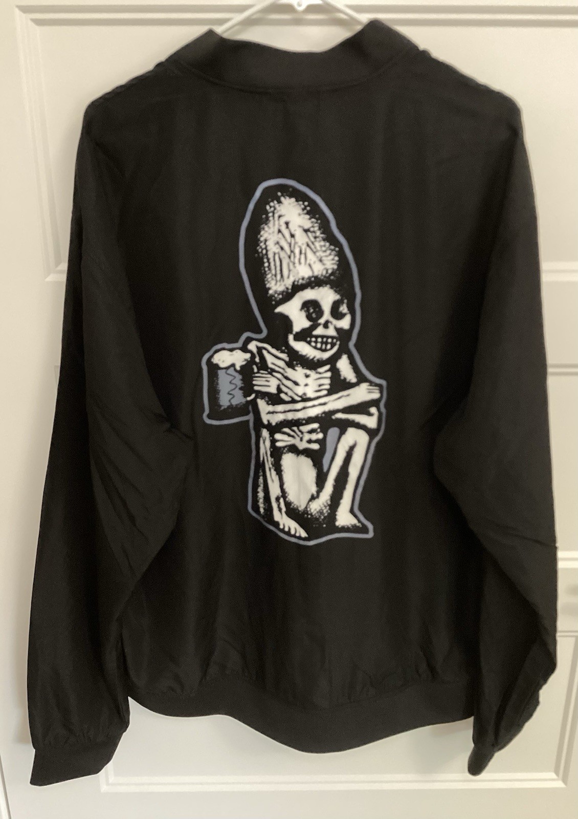 Rogue Dead Guy Bomber Style Windbreaker Jacket Adult 3XL Black Full Zip Outdoors