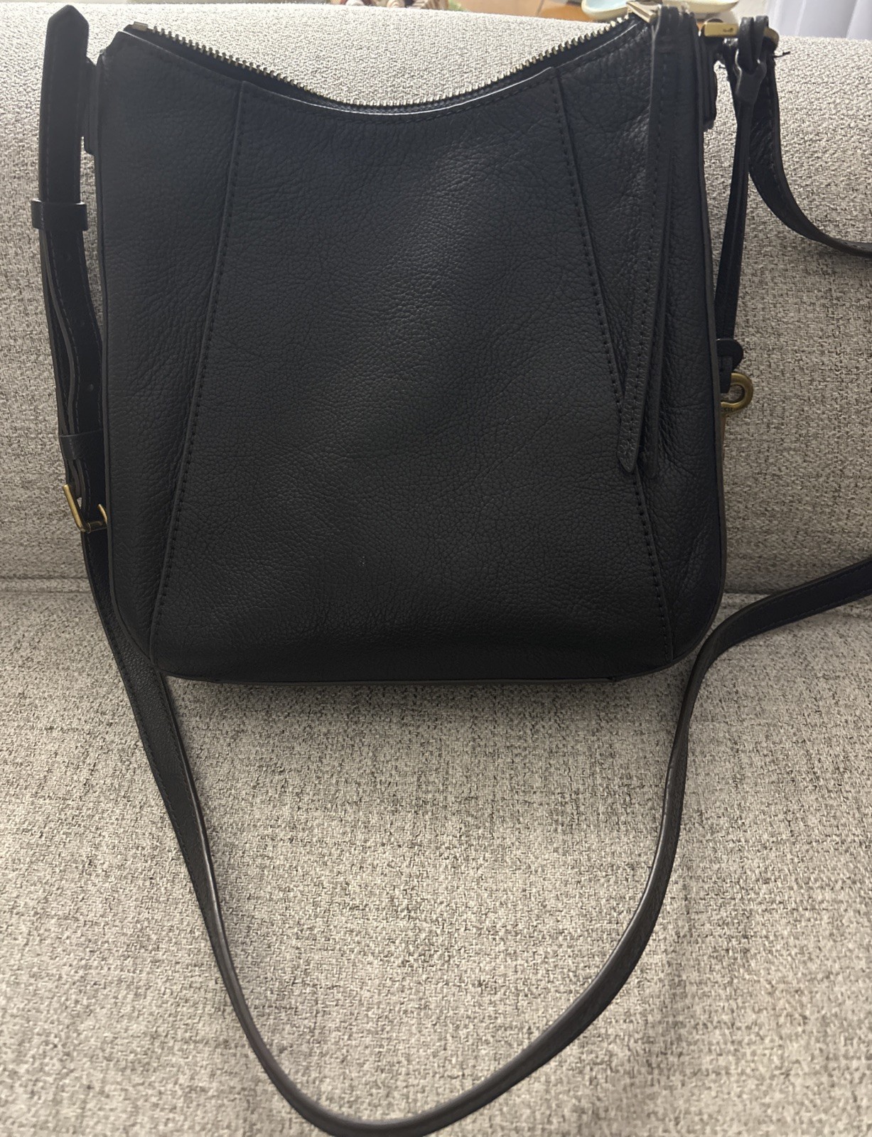 Fossil Talia Crossbody Shoulder Bag Black Leather SHB27930