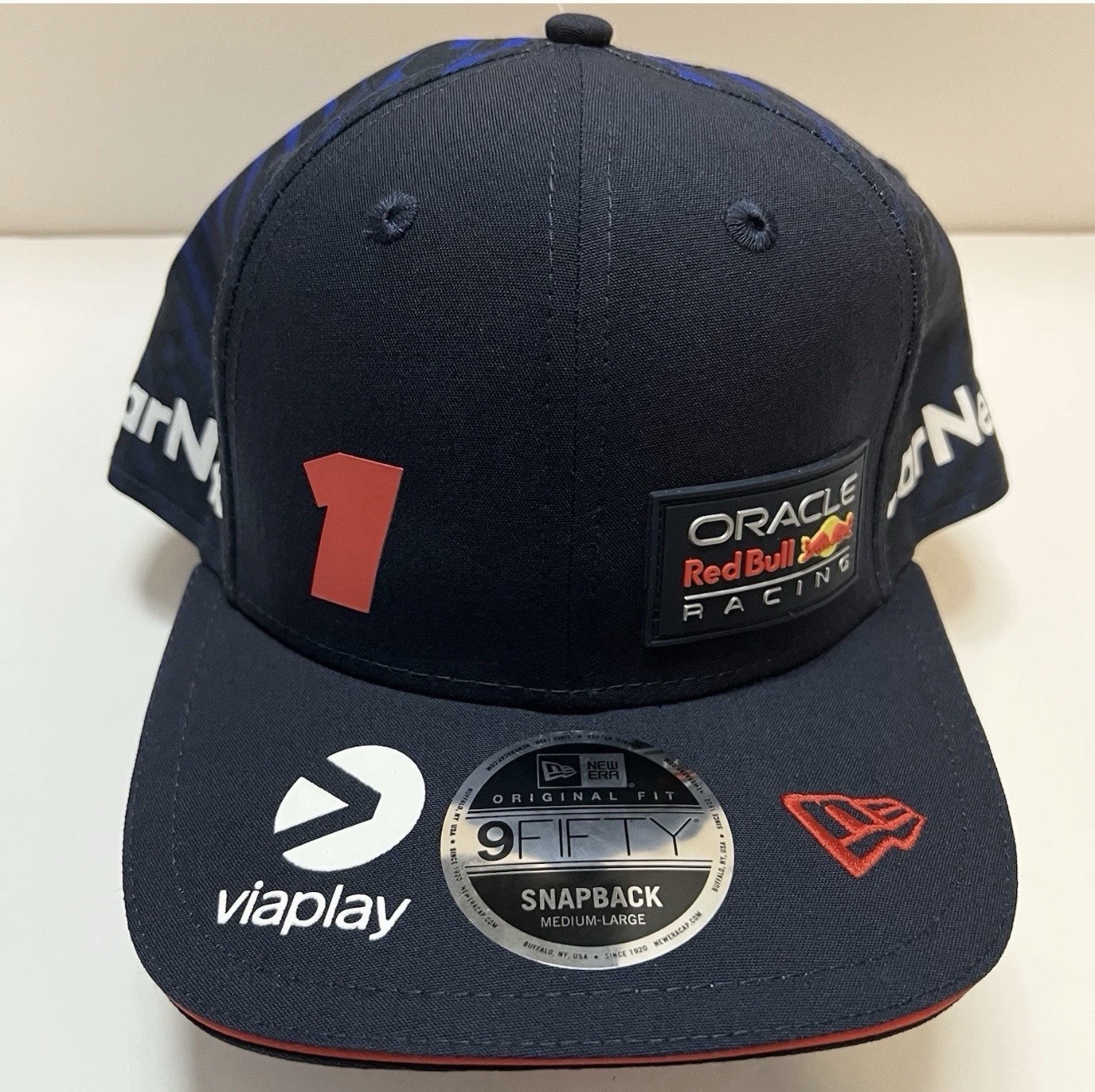 New Era Oracle Red Bull F1 Racing Max Verstappen Navy 9FIFTY Snapback Hat M/L
