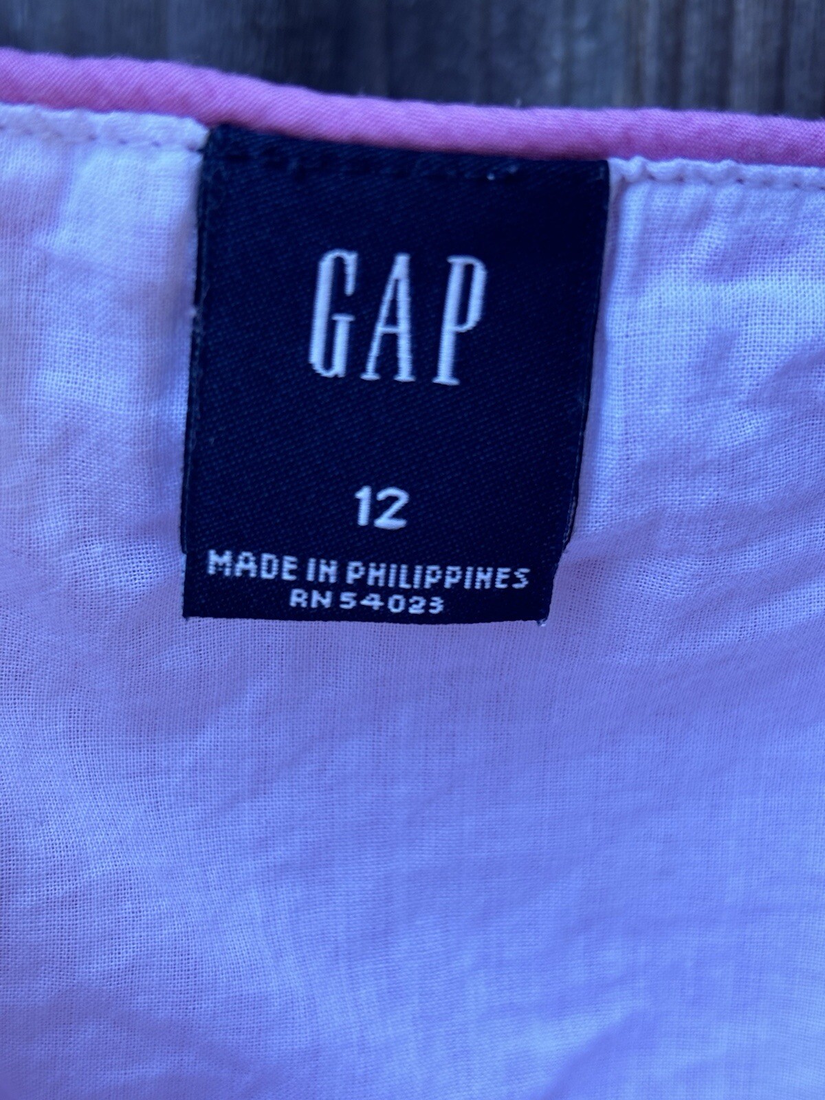 Gap Cami Summer Top Side Zip W 12 Pink White Stripes Lined Fresh Chic Straps