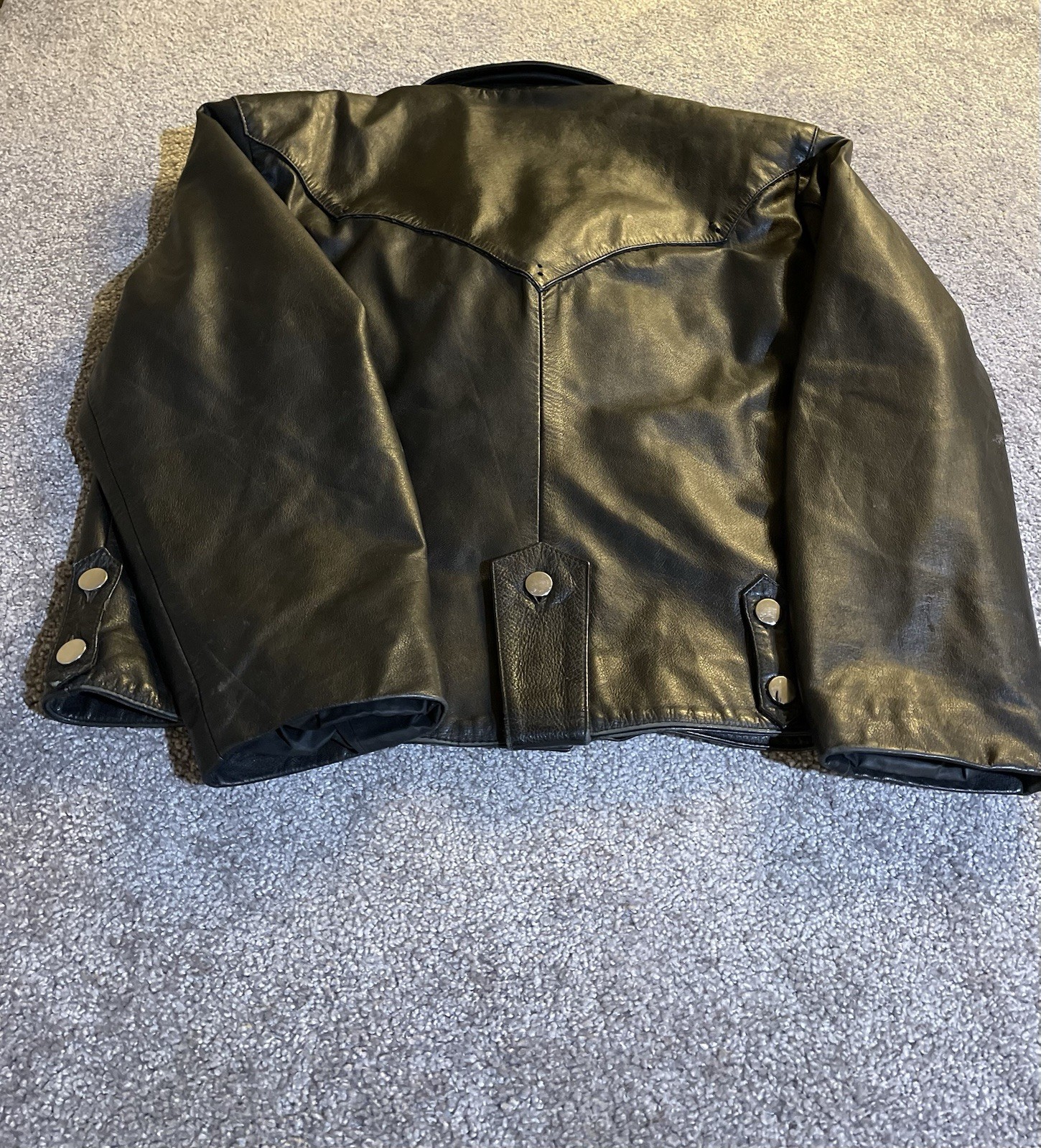 Vintage Wilsons Leather Open Road Black Leather Jacket Men XL Insulated Moto Bik