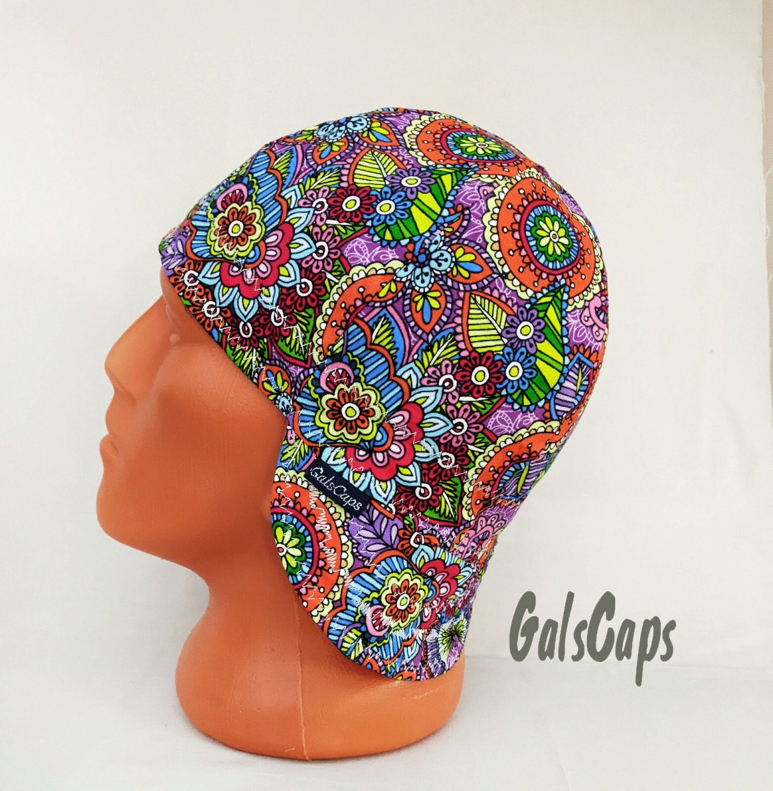 #22 Welders Hats Butterfly Floral Bikers Caps Welding Cap Hat Cotton Made in USA