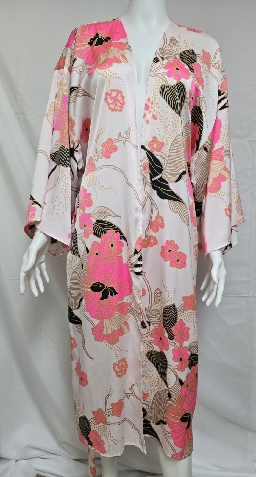 NWT! Express Floral Kimono Beach Cover Up Duster or Robe One Size Fits Most OS