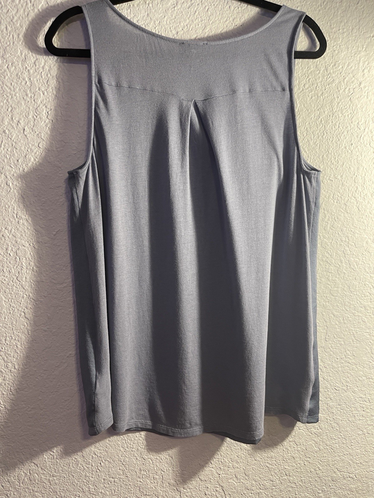 Express Gray Solid Chiffon V-Neck Sleeveless Button Front Camisole Blouse S