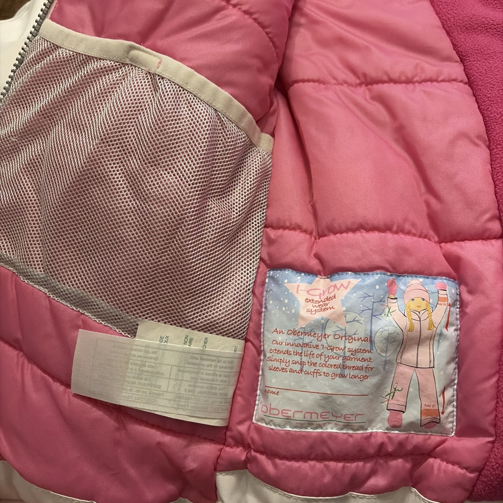 Obermeyer Girls Size 5 Kismet Ski Jacket Snow Coat detachable hood