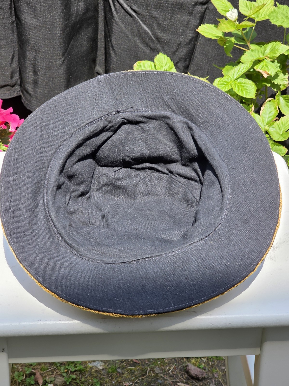 Vintage Myanmar Burmese Burma Kalaga Floppy Boho Hat Unicorn Sequins Embroidery