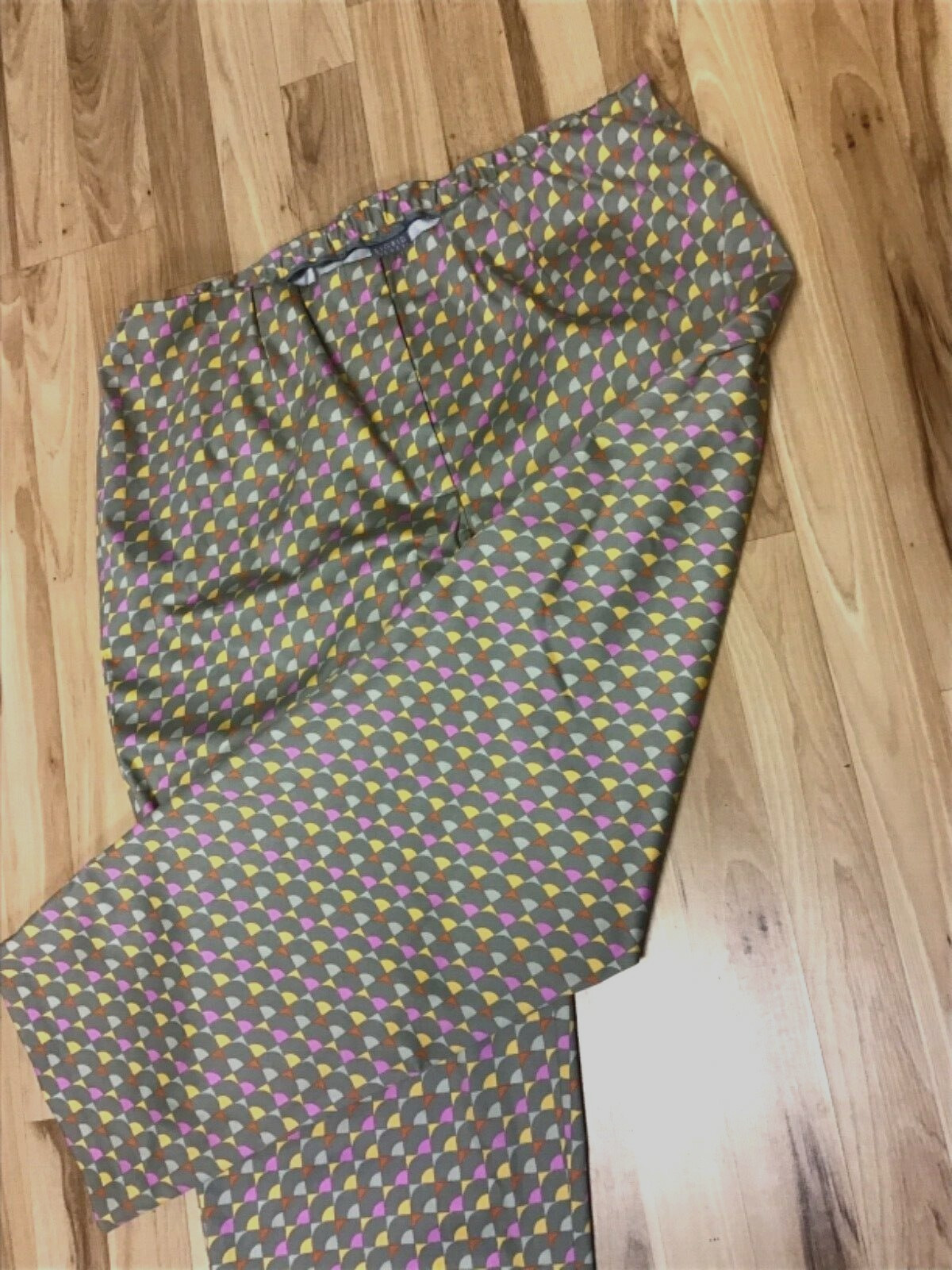 Sigrid Olsen Sz 22W Multicolor 29” Inseam Elastic Waist Cotton/Nylon/Span NWOT