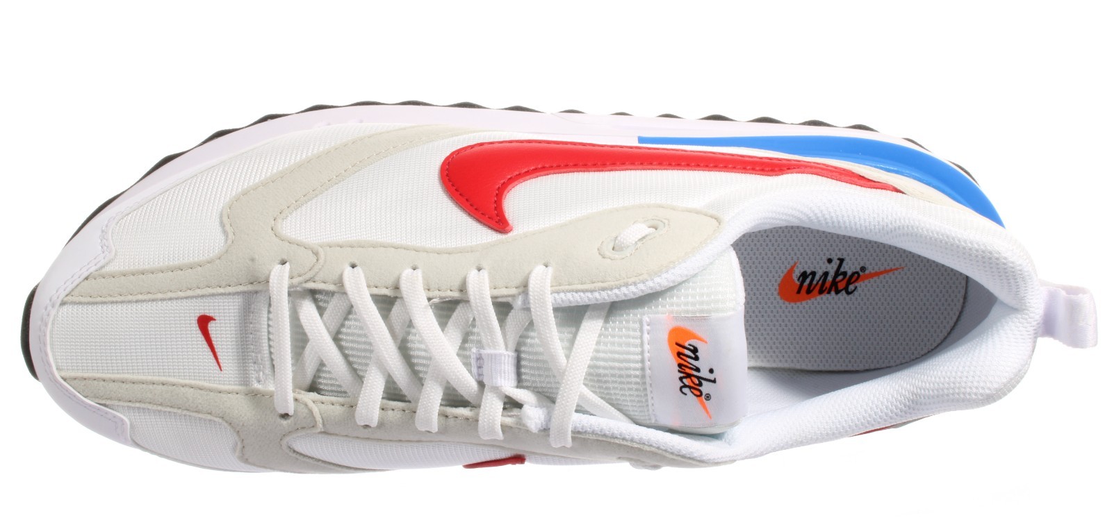 Nike Men’s AIR MAX DAWN White – Blue – Red Running Shoes Size 13 NEW