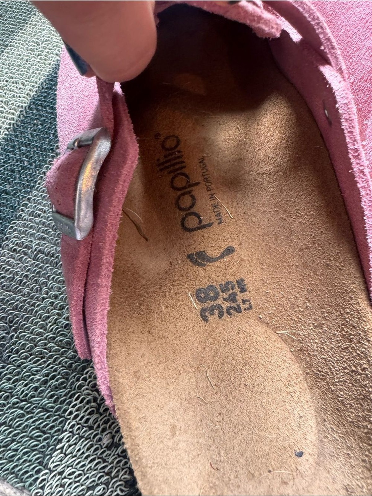 Birkenstock Papillio Pink Suede Clog Mules