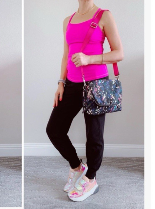 Lululemon Party Om Crossbody bag Abstract floral Pattern