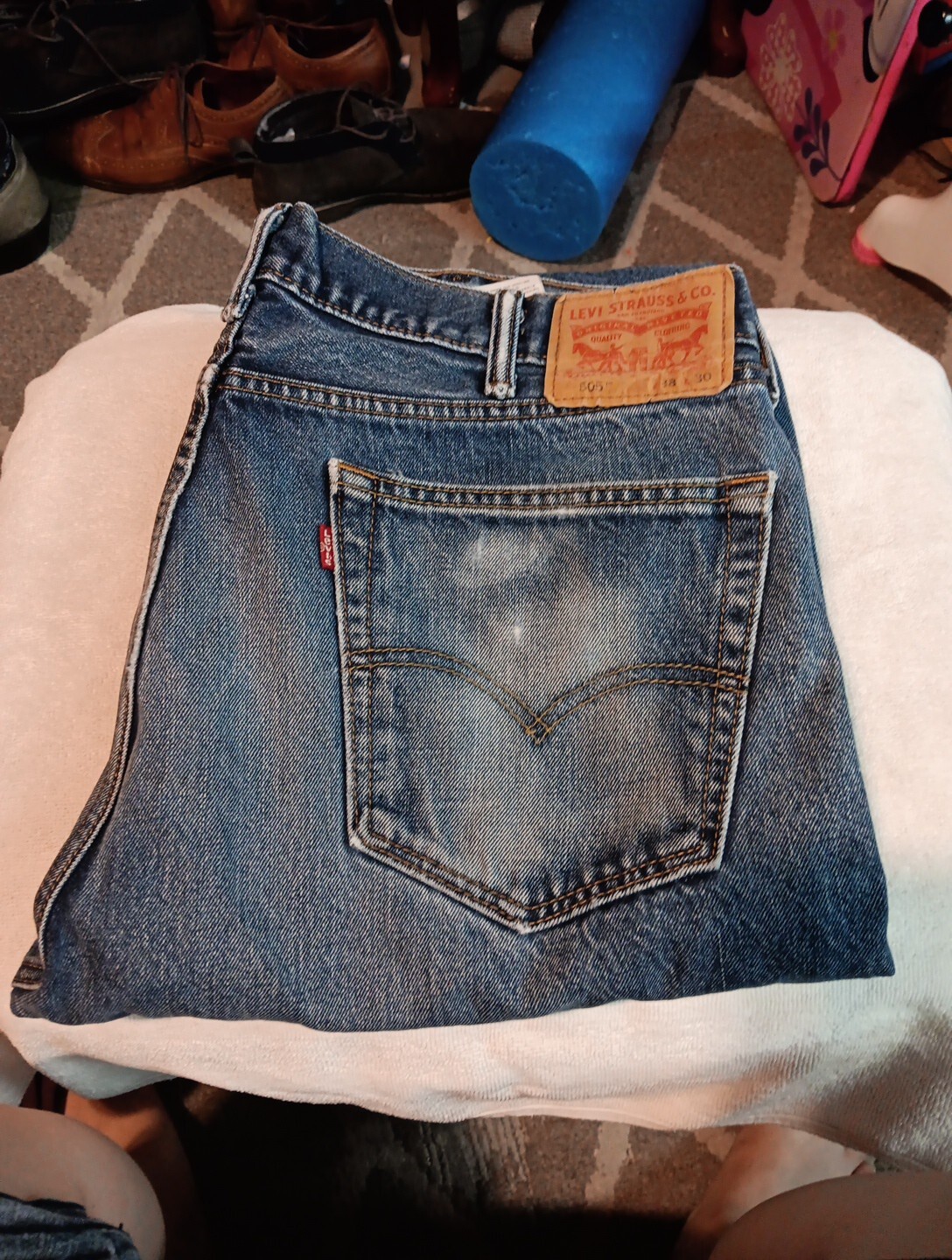 Levi’s Men’s 505 Series Blue Jeans Size 38×30 (B7)