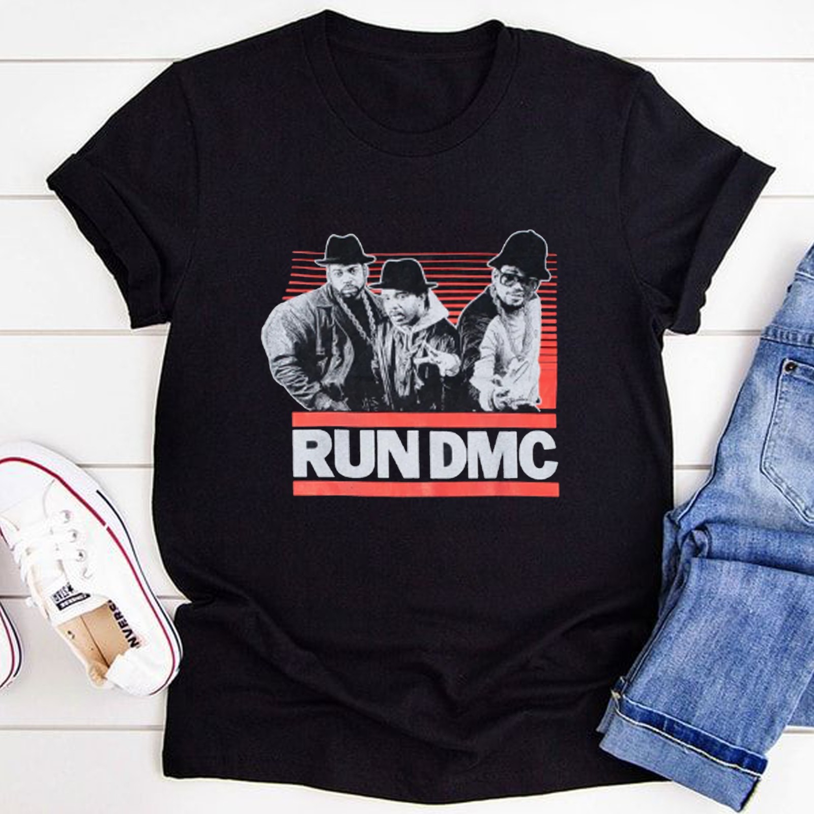 Retro Run DMC Rap Band Tee, Run-D.M.C Hip Hop Group Tee, 80s Hip Hop Music Fans