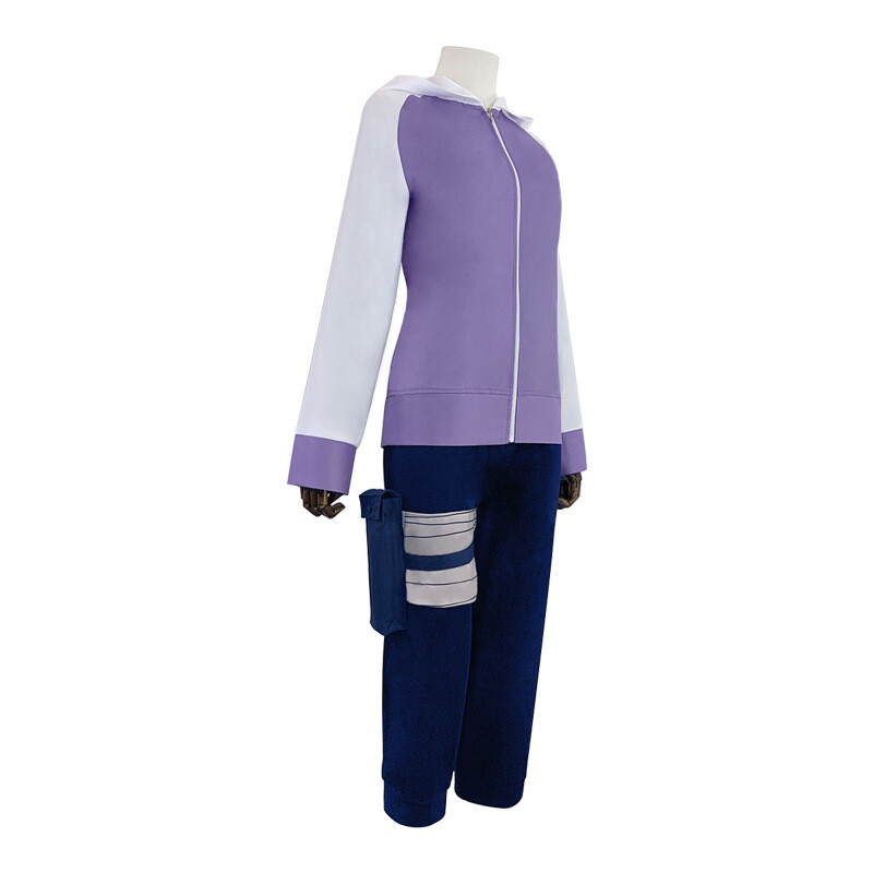 Anime Naruto Shippuden Hinata Hyuga Costume Complete Outfit Cosplay Party Set